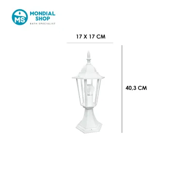Scheda tecnica lampioncino da esterno MILANO-L1 bianco
