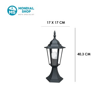 Scheda tecnica lampioncino da esterno MILANO-L1 nera