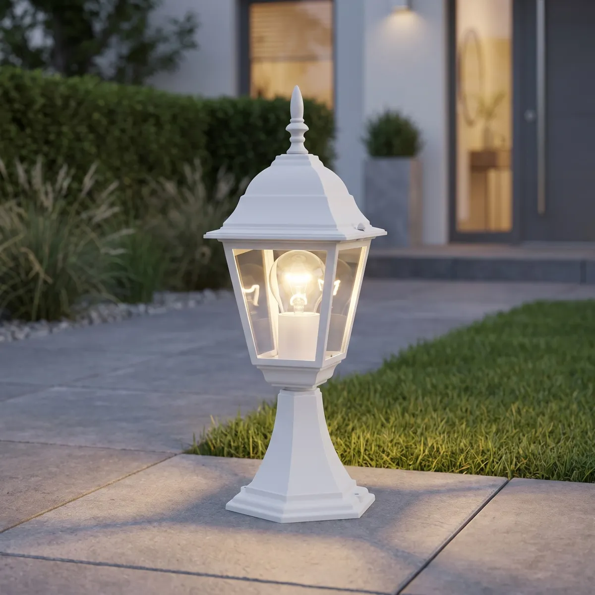 paletto da esterno bianco per un'illuminazione elegante e...
