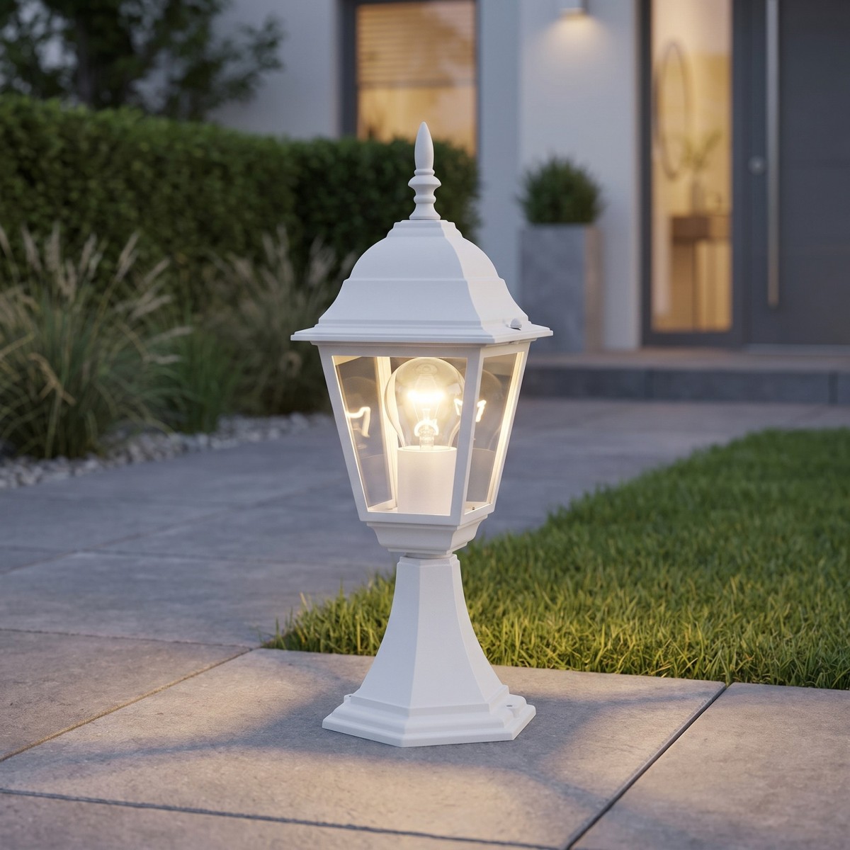 Weiße E27 Gartenlaterne | Mondialshop