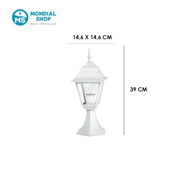 Lanterne de jardin blanche E27 | Mondialshop