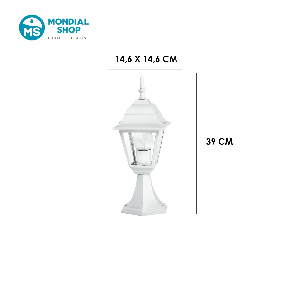 Scheda tecnica paletto lampada ROMA L1
