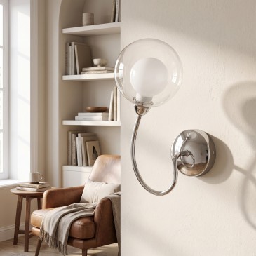 Applique murale chromée G9 pour miroirs ou couloirs | Mondialshop