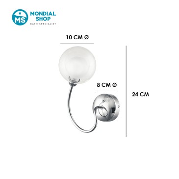 G9-Wandleuchte in Chrom für Spiegel oder Flure | Mondialshop