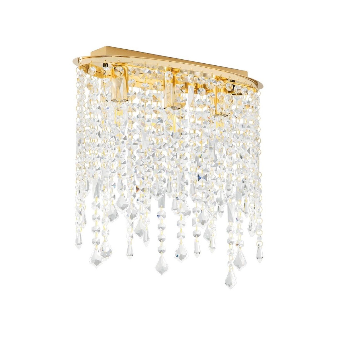 Plafoniera Classica Ovale con Cristalli K9 | Mondialshop