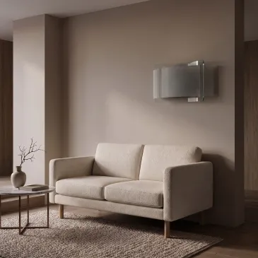 Valorizza le tue pareti con l'applique in vetro bianco rigato