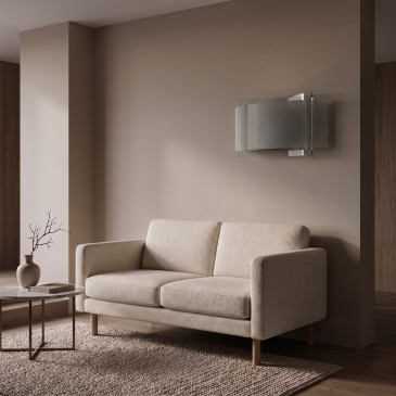 E27 Doppelglas-Wandleuchte, weiß | Mondialshop