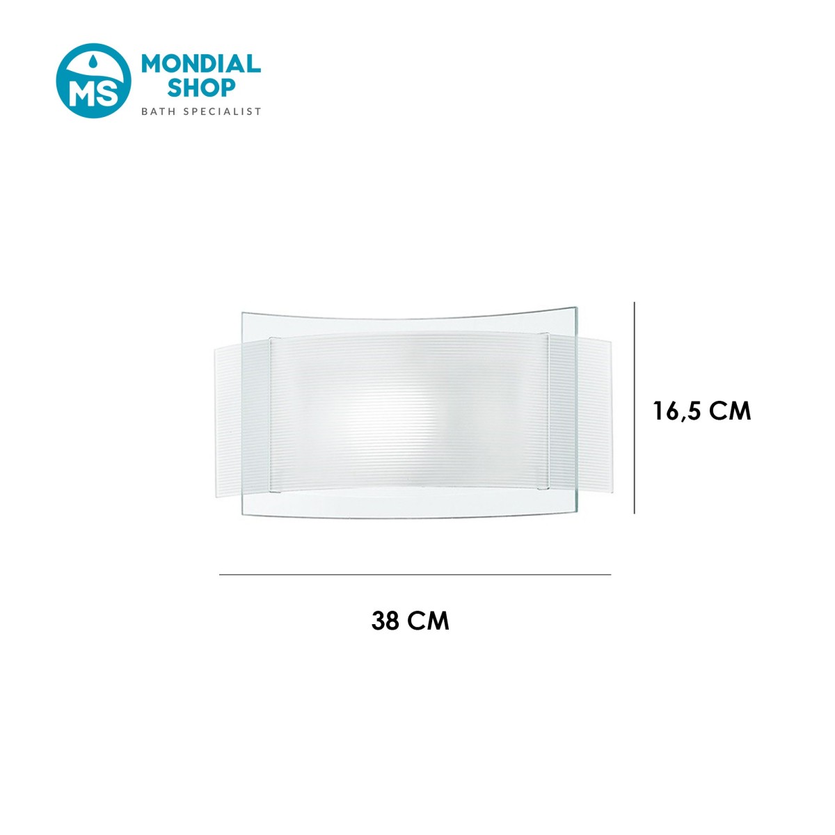E27 Doppelglas-Wandleuchte, weiß | Mondialshop