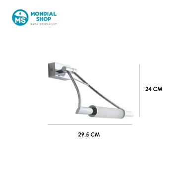 Applique Orientabile R7S Vetro e Metallo | Mondialshop