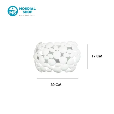2xE14 Wandleuchte, Weiß oder Chrom | Mondialshop
