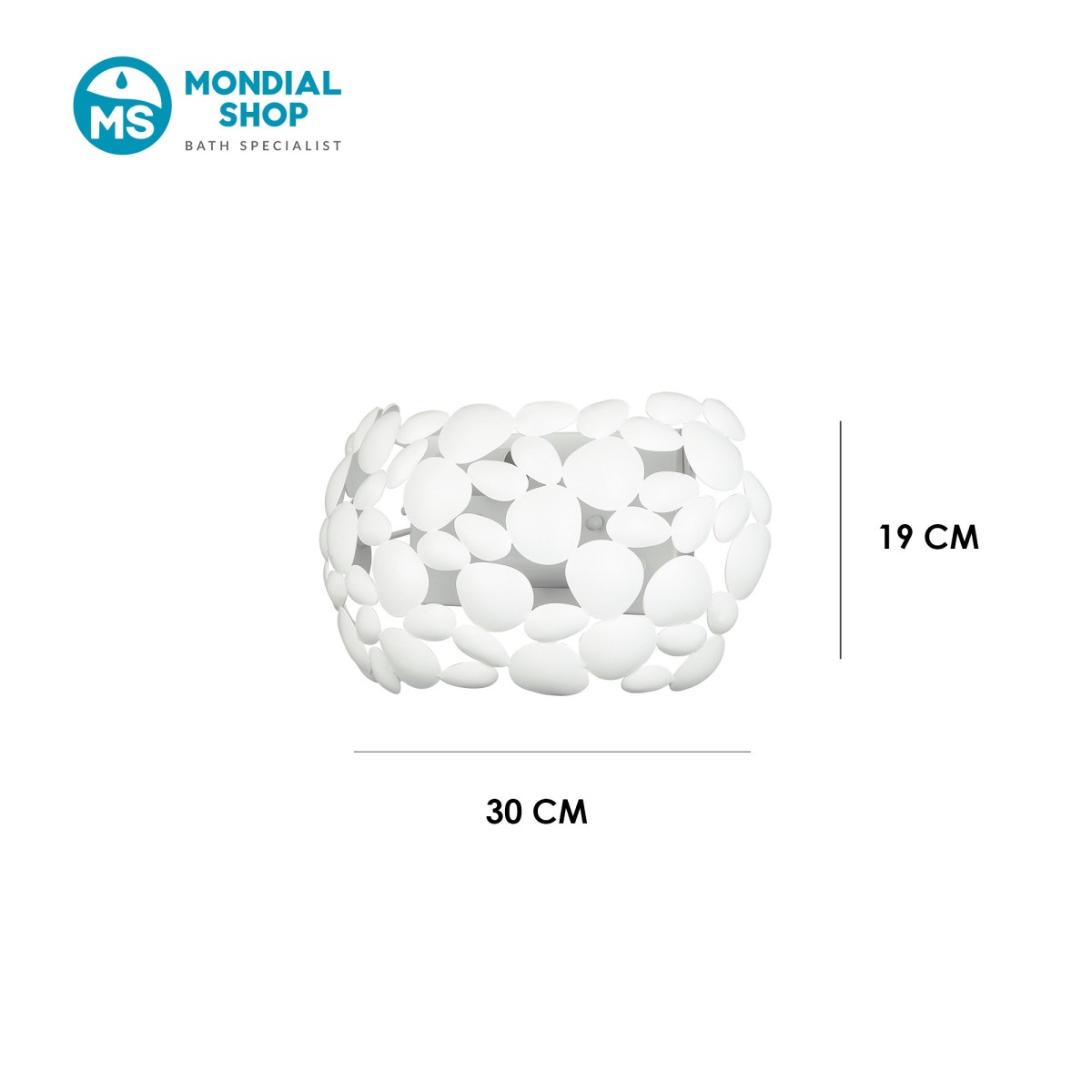 2xE14 Wandleuchte, Weiß oder Chrom | Mondialshop
