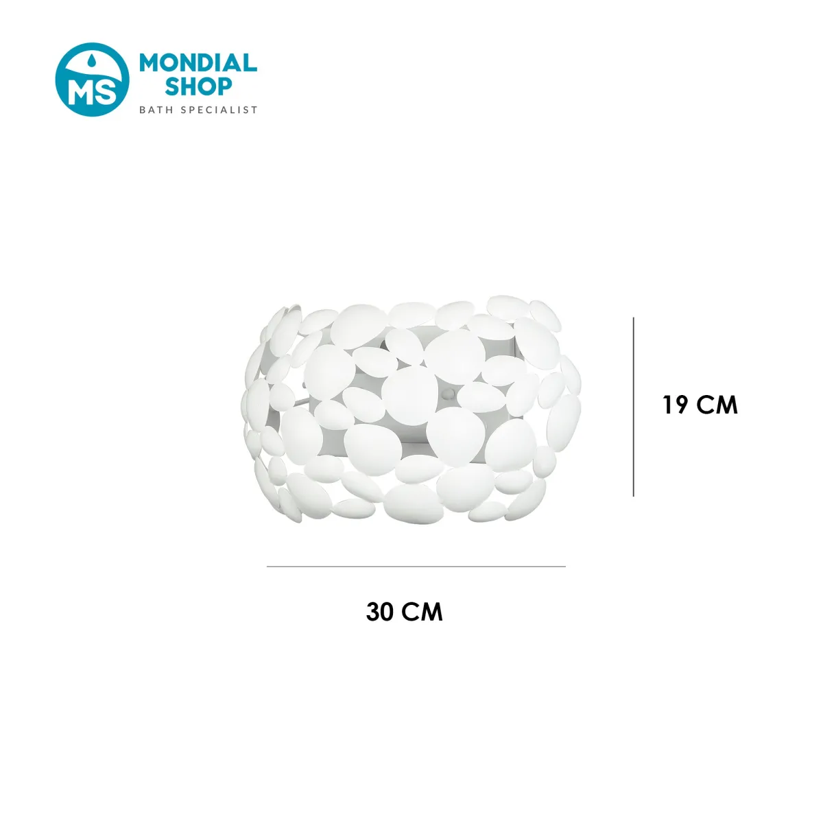 2xE14 Wandleuchte, Weiß oder Chrom | Mondialshop