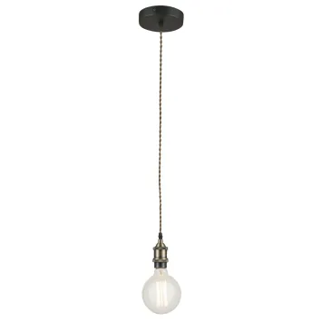Rustikaler Vintage-Kronleuchter mit Textilkabel | Mondialshop