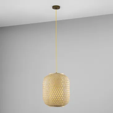 Vintage-Kronleuchter aus natürlichem Bambus | Mondialshop