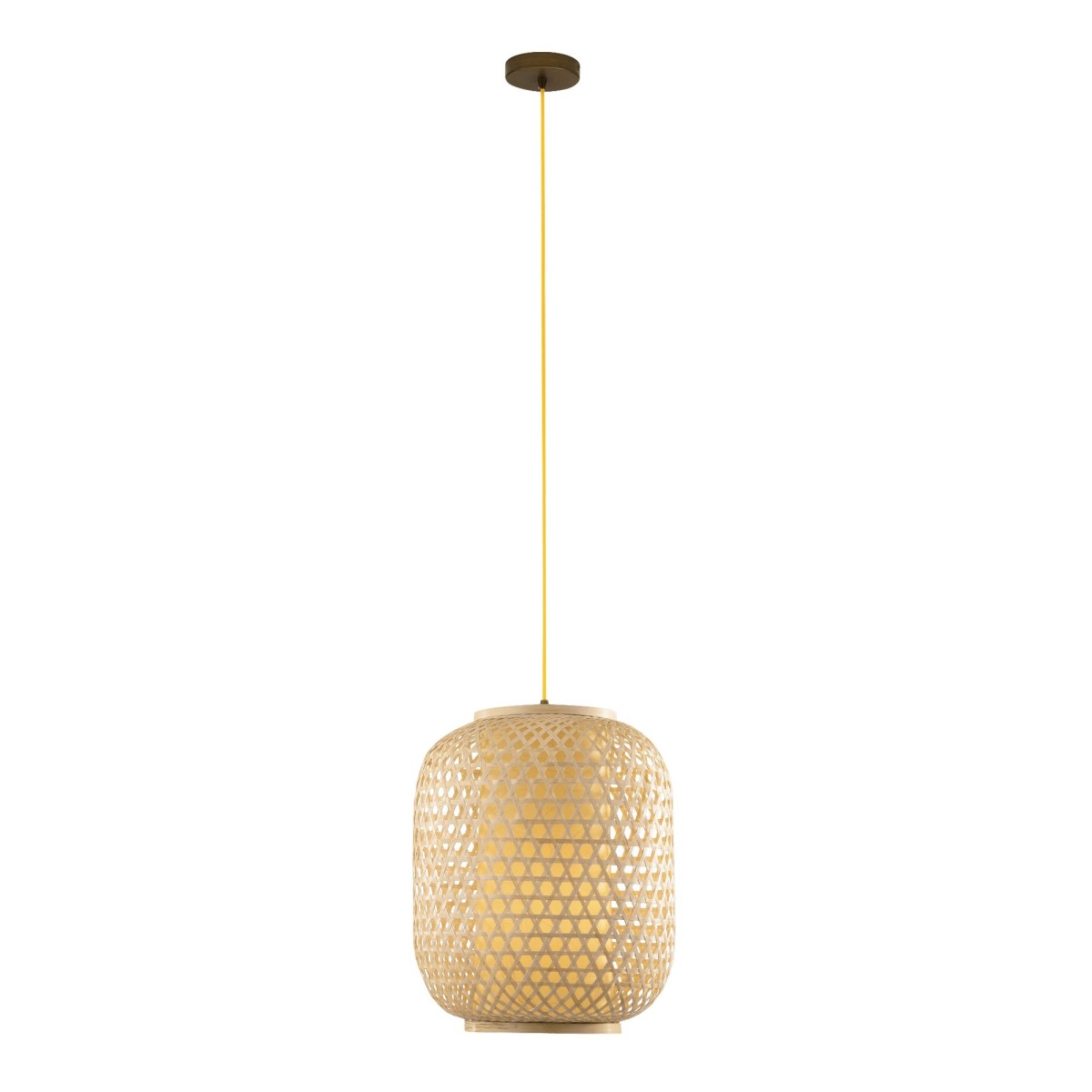 Lustre vintage en bambou naturel | Mondialshop