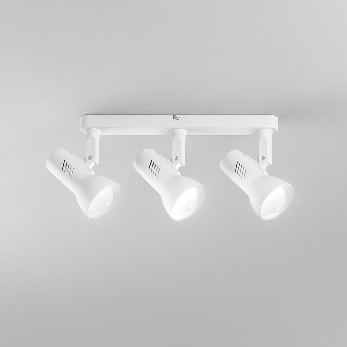 Faretto Spot Triplo Classico Bianco | Mondialshop