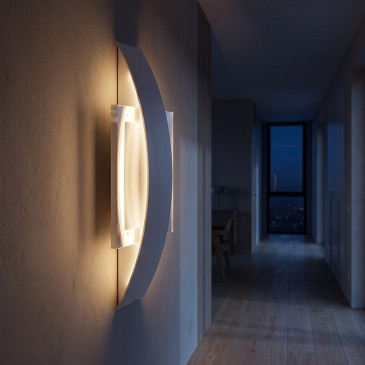 Applique da parete LED 10W in finitura bianca