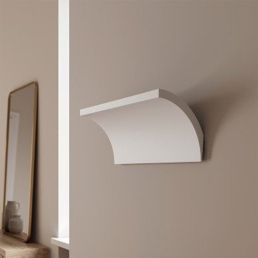 Applique Moderna  LED 8W Bianco Opaco 2 Misure Disponibili