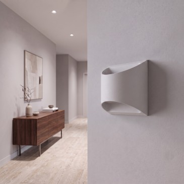 Applique murale extérieure LED 7 W. Convient aux façades et aux entrées. Double éclairage. Disponible en noir ou blanc.