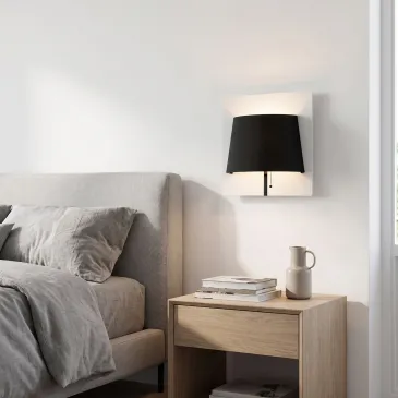 Moderne 6-W-LED-Wandleuchte, Weiß oder Schwarz | Mondialshop