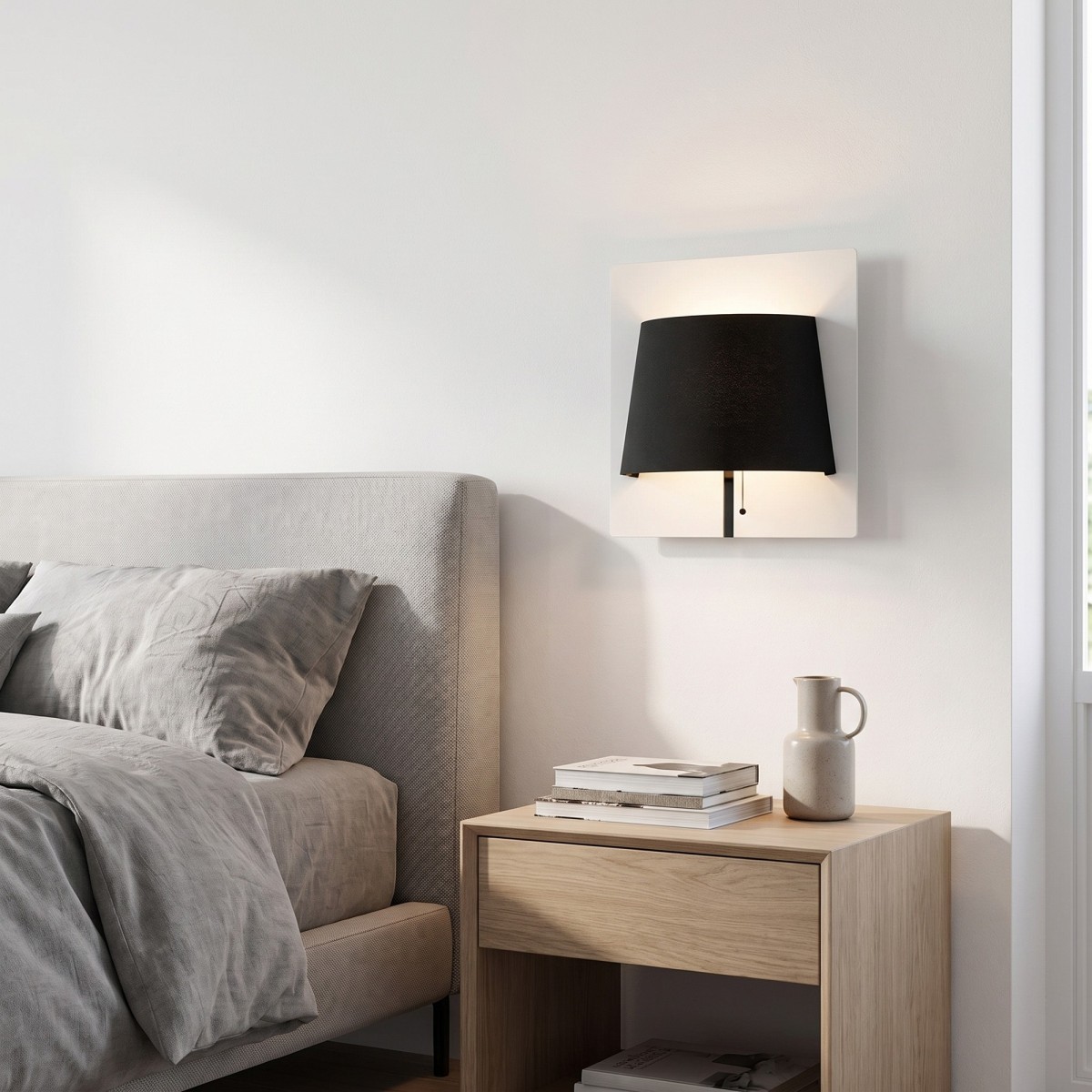 Applique murale LED moderne 6W, blanche ou noire |...