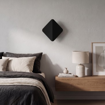 Applique a Rombo LED 3W Bianco Nero | Mondialshop