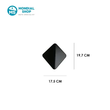 Applique murale LED 3W en forme de diamant, blanche et noire | Mondialshop