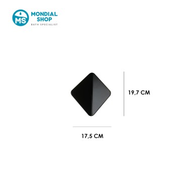 3W LED-Diamant-Wandleuchte, Weiß und Schwarz | Mondialshop