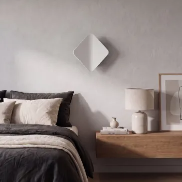 Applique murale LED 3W en forme de diamant, blanche et noire | Mondialshop