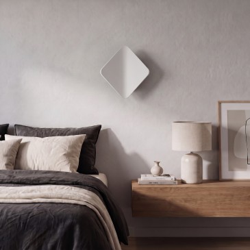 3W LED-Diamant-Wandleuchte, Weiß und Schwarz | Mondialshop
