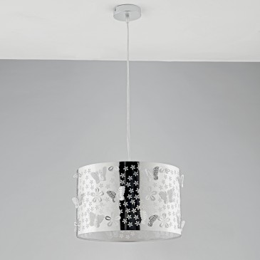 Lustre moderne en acier sculpté | Mondialshop