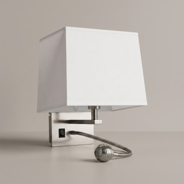LED-Wandleuchte mit weißem oder etrurischem Schirm | Mondialshop