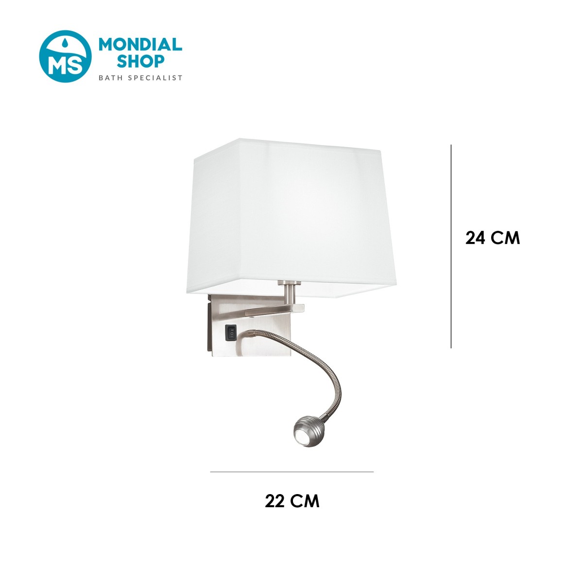 LED-Wandleuchte mit weißem oder etrurischem Schirm |...