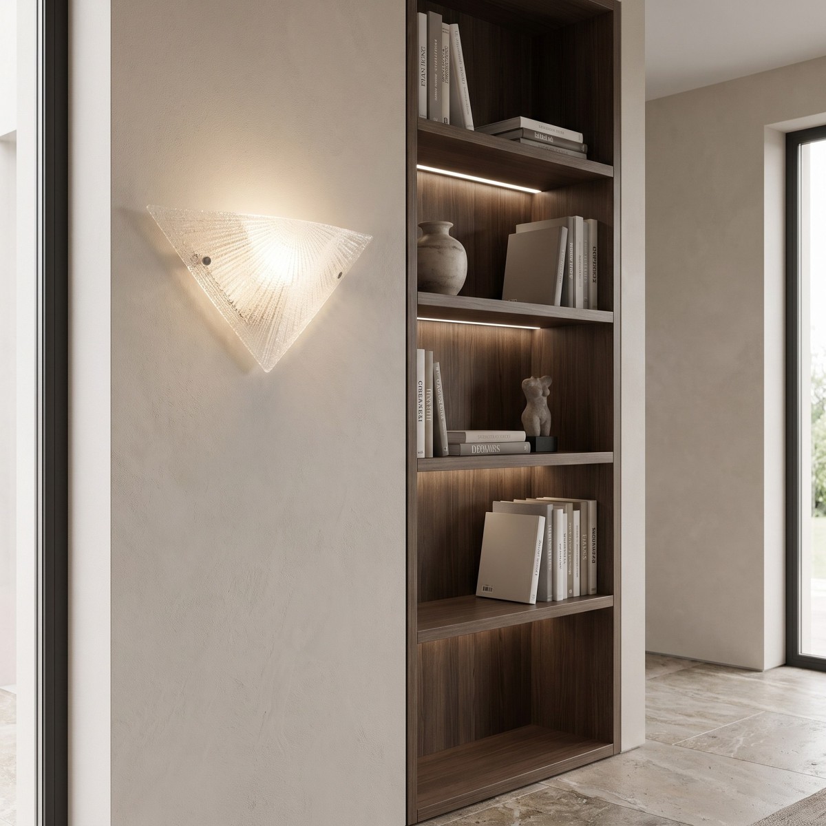 Applique murale classique en verre diamant E27 | Mondialshop