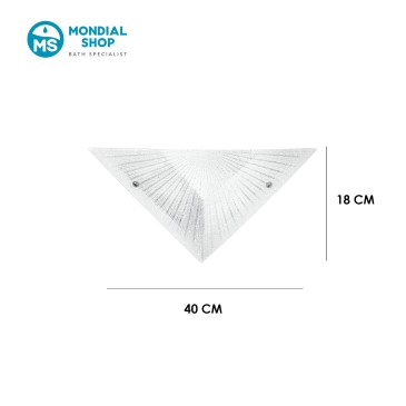 Applique Classica Vetro Diamantato E27 | Mondialshop