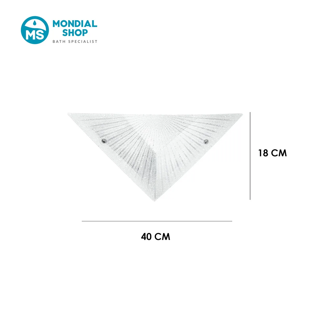Applique Classica Vetro Diamantato E27 | Mondialshop