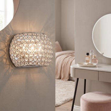 Un elemento di design luminoso che arreda le pareti con stile contemporaneo.