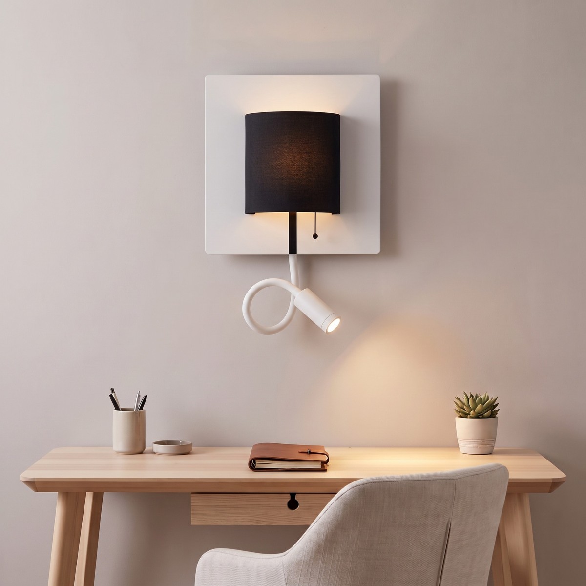 Moderne 9-W-LED-Wandleuchte, Weiß oder Schwarz | Mondialshop