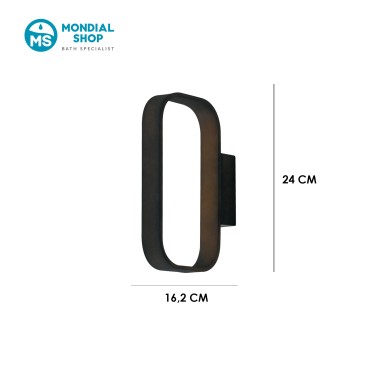 5W LED-Wandleuchte in Ovalform | Mondialshop