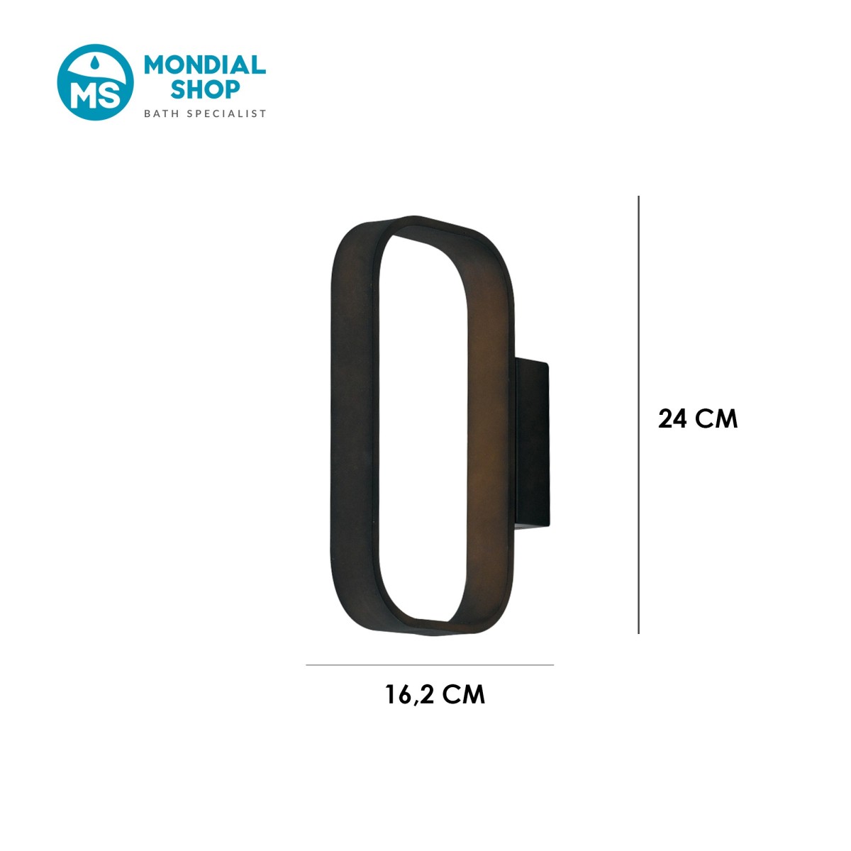Applique murale ovale LED 5W | Mondialshop