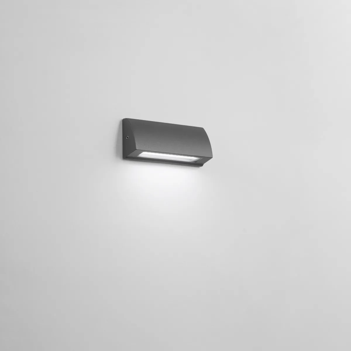 Moderne anthrazitfarbene LED-Außenwandleuchte | Mondialshop