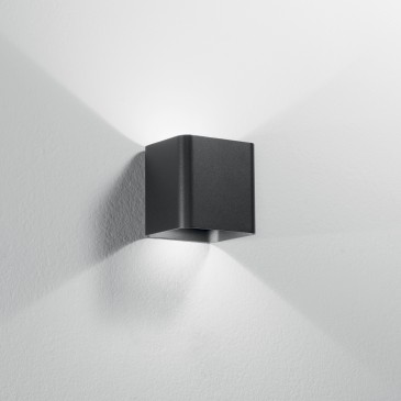 Weiße oder schwarze LED-Außenwandleuchte mit Dual-Emission | Mondialshop