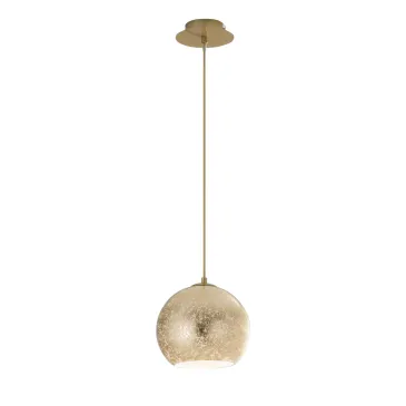 Lustre moderne à la feuille d'or, disponible en 3 tailles | Mondialshop