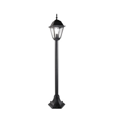 Lampadaire extérieur noir et blanc | Mondialshop