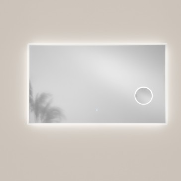 LED-Badezimmerspiegel mit 3-facher Vergrößerung und Dimmfunktion | Mondialshop