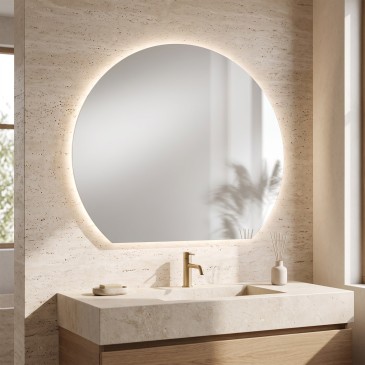 80 oder 100 cm CCT LED-Spiegel | Mondialshop