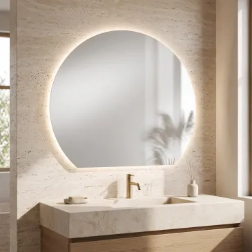 Miroir LED 80 ou 100 cm CCT | Mondialshop