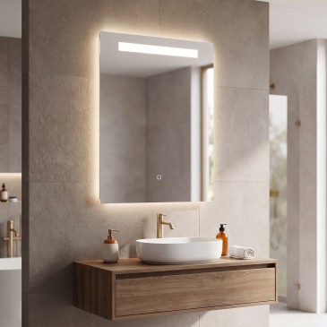 Specchio Bagno LED Satinato...