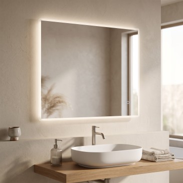 Specchio Bagno LED 80x60...