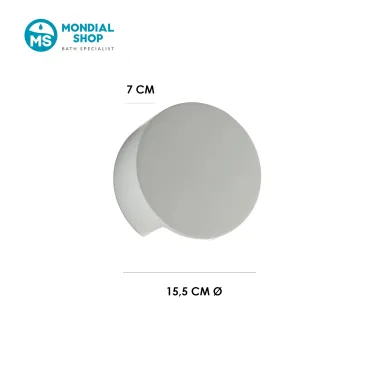 Applique murale ronde en plâtre à peindre G9 | Mondialshop